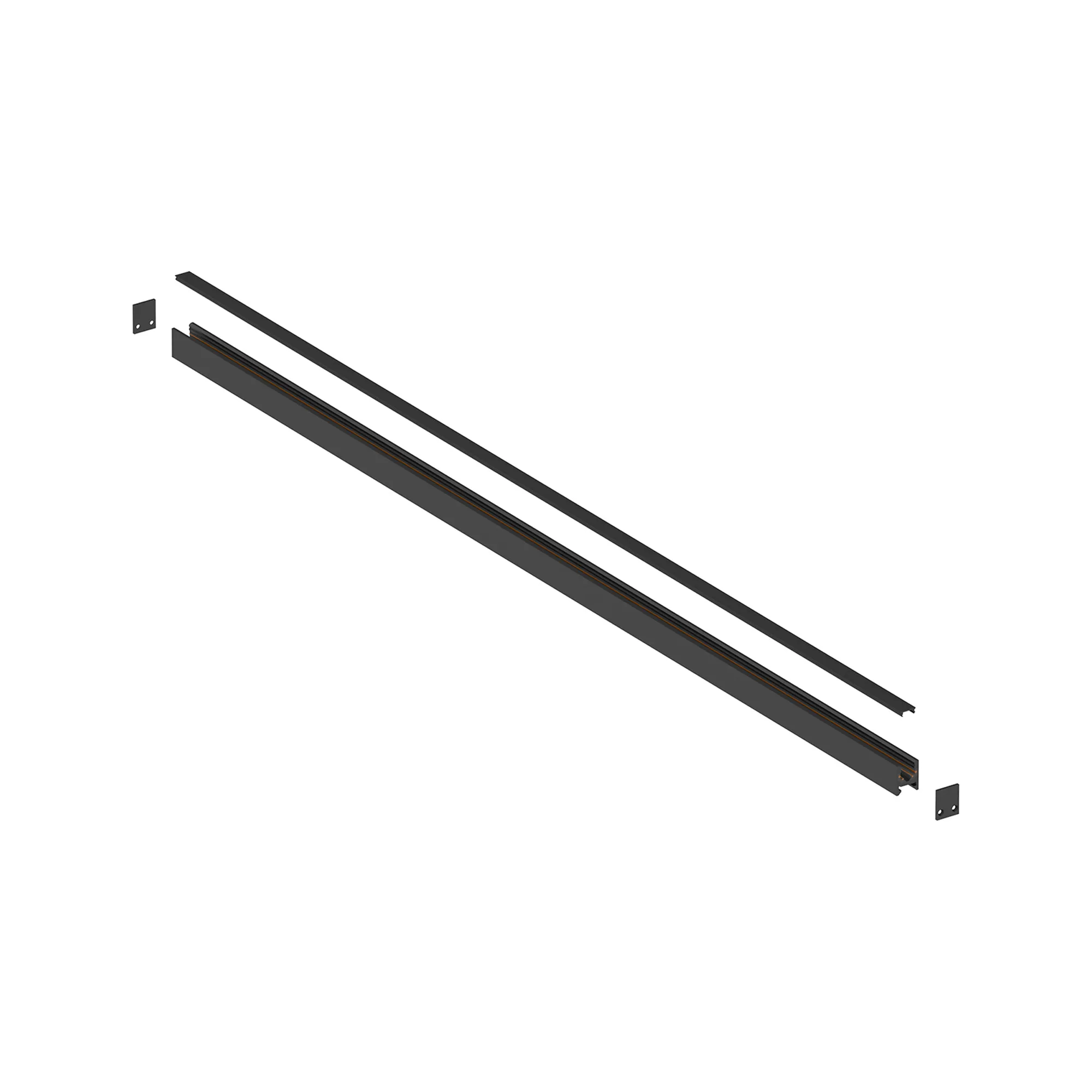 M9564  Magneto 48V Mini Track c/w Endcaps 1m, Black